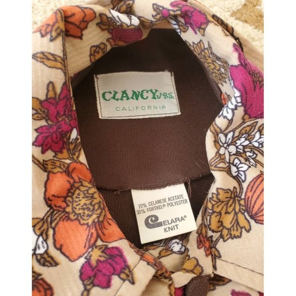 60s/70s Clancy Jrs California Babydoll Dress w/ Balloon Sleeves - Picture 6 of 6